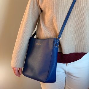 Michael Kors - Cobalt/Electric Blue Large Jet Set Crossbody